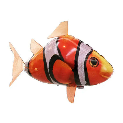 Remote Control Inflatable Shark Toy - Air Swimming RC Animal Balloon for Kids.
