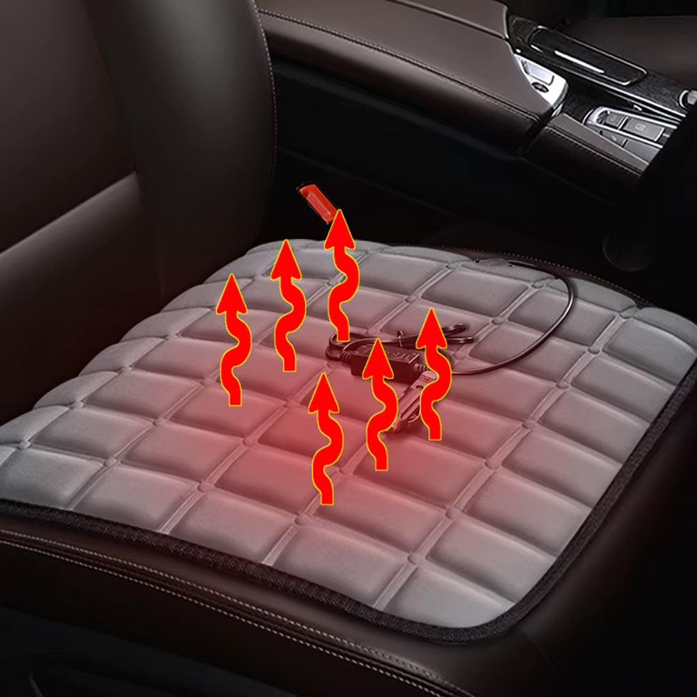 USB Heated Car Seat Cushion – Fast Heating Pad for Car, Home & Office (43×43cm).