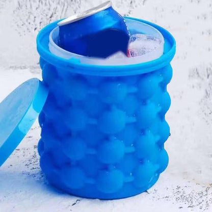 Flexible Silicone Ice Cube Maker - - Portable, Durable & Reusable!.