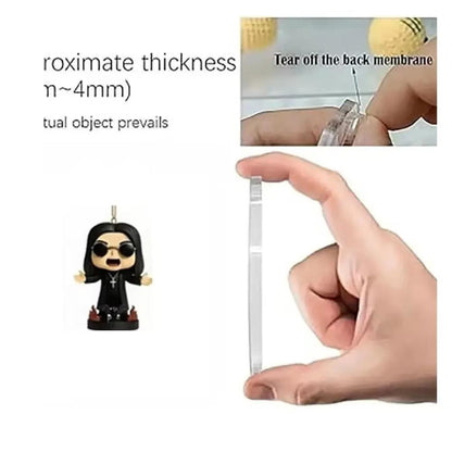 Rock & Metal Advent Calendar – 24 Days of Iconic Music Figures, Acrylic Collectible Ornaments, Christmas Countdown Gift for Fans.