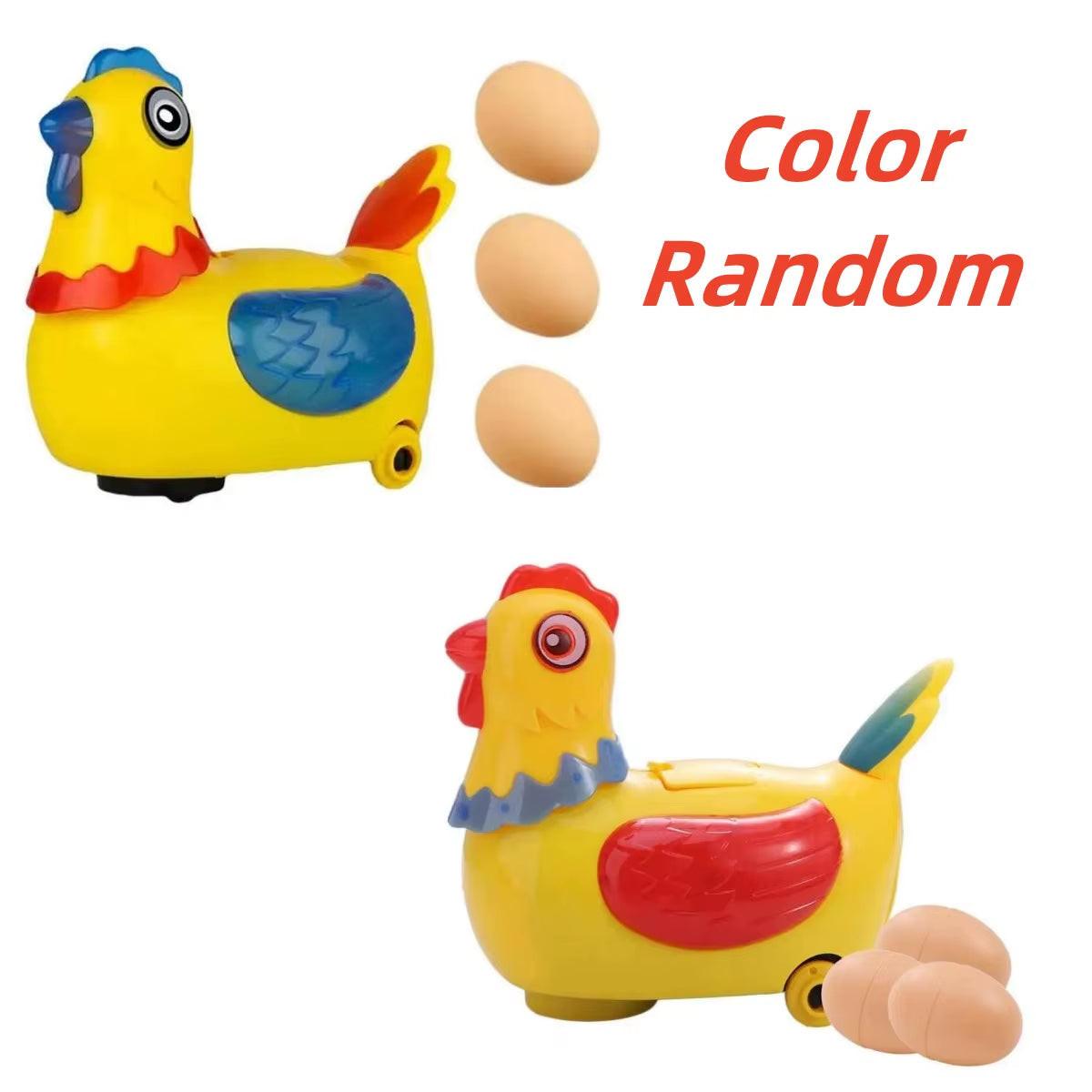 Walk, Cluck & Surprise – Electric Hen Laying Eggs Toy with Lights, Music & Obstacle Avoidance.