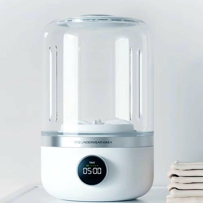 Compact Portable Wireless Underwear Washer - USB Rechargeable, 1L Capacity, 4000mAh Battery, Ideal for Travel, RVs & Small Spaces - Gentle Cleaning & Quick Drying.