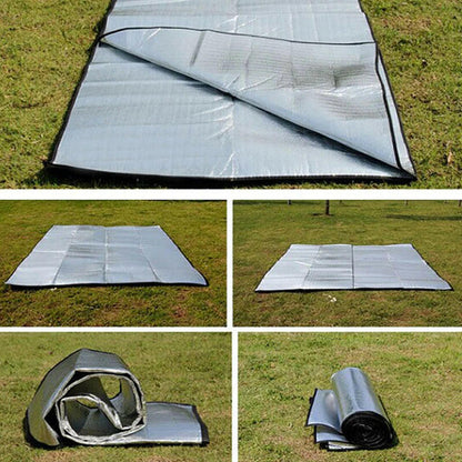Ultralight Waterproof Camping Mat Picnic Blanket Beach Mattress Sleeping Pad Aluminum Foil EVA Foam Mat Outdoor Tent Footprint.