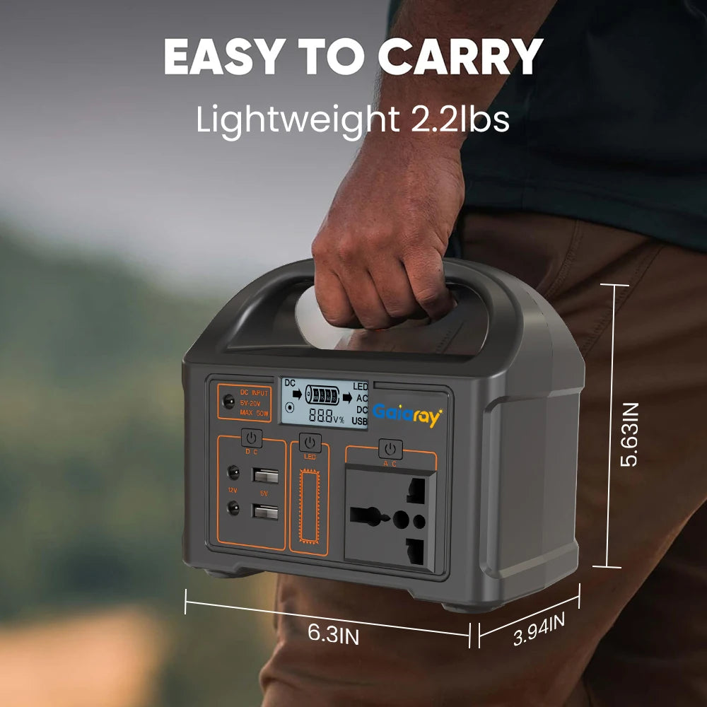 ​​​​​​​100W Portable Power Station – Compact, Powerful & Solar-Ready!