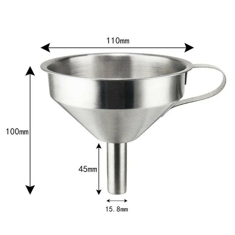 Premium Stainless Steel Funnel with Detachable Filter - Perfect for Canning and Kitchen Use!