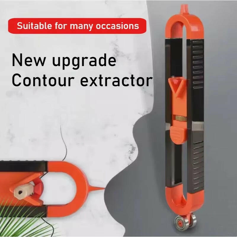 Precision Adjustable Profile Gauge with Locking Mechanism - Perfect for Woodworking, Tiling & DIY Projects - Compact, Durable & User-Friendly!.