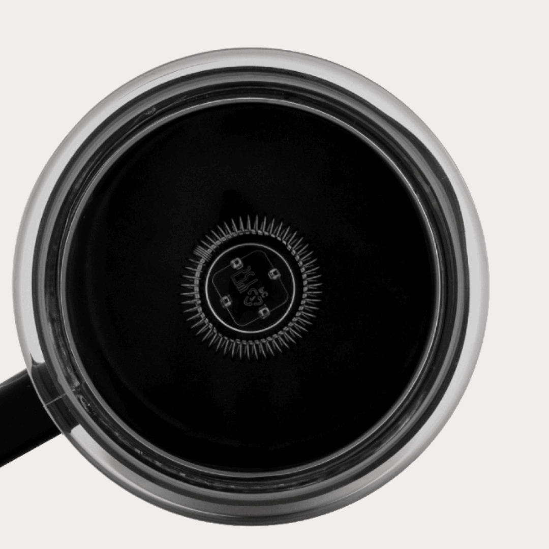 Electric milk frother delivering rich, velvety foam for luxurious coffee and espresso experiences