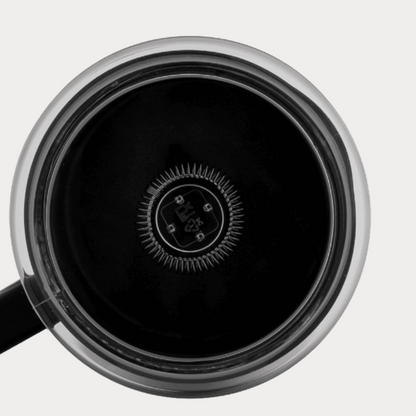 Electric milk frother delivering rich, velvety foam for luxurious coffee and espresso experiences