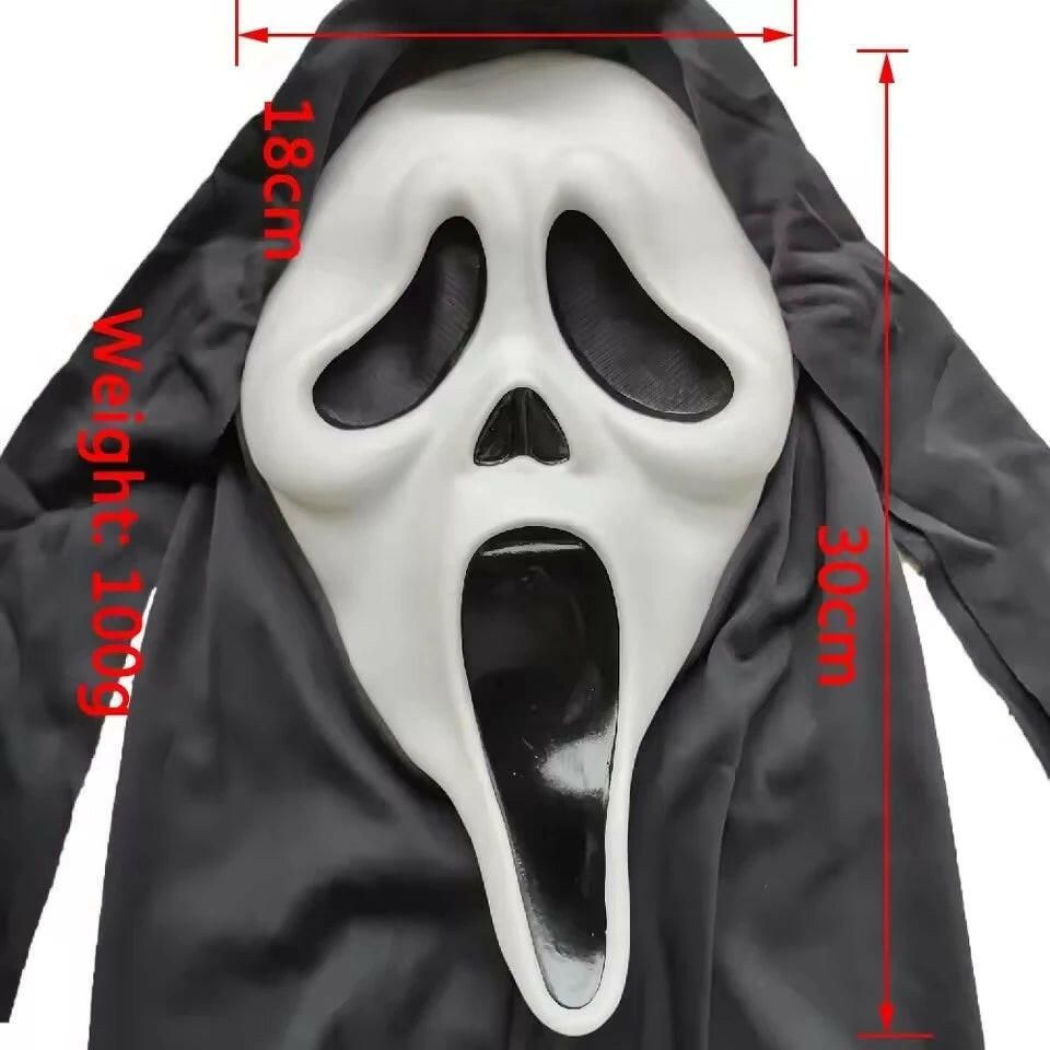 Scream Ghost Face Mask – Official Horror Movie Replica for Halloween and Cosplay