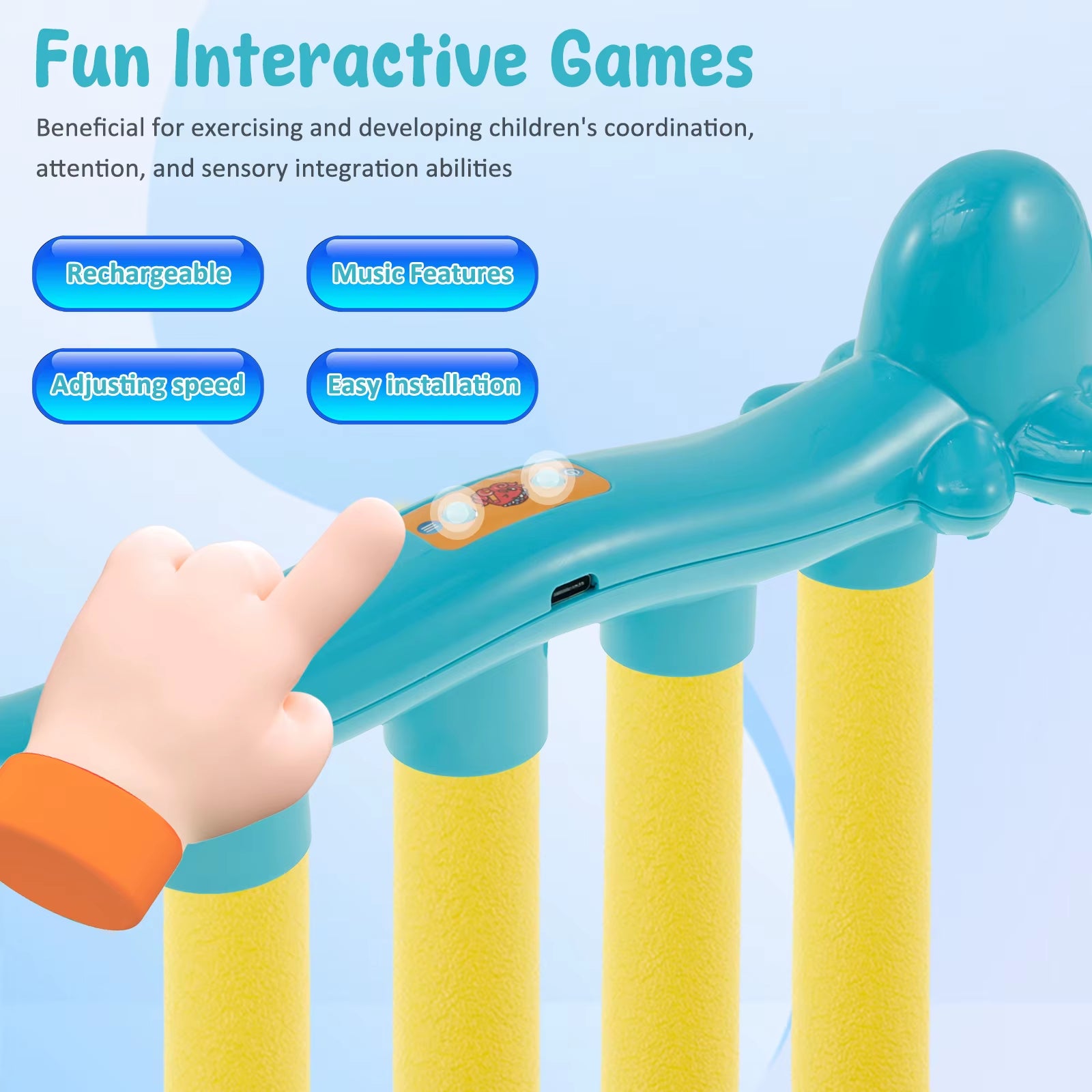 Catching sticks game with adjustable speeds, skill-building gameplay & durable design. Perfect for kids & adults! Fun, interactive & great for coordination training.