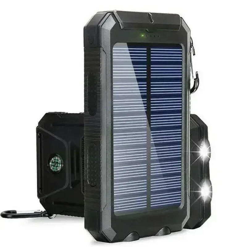 30,000mAh Solar Power Bank – Waterproof, Fast-Charging External Battery with SOS Light for iPhone, Samsung, Xiaomi & More