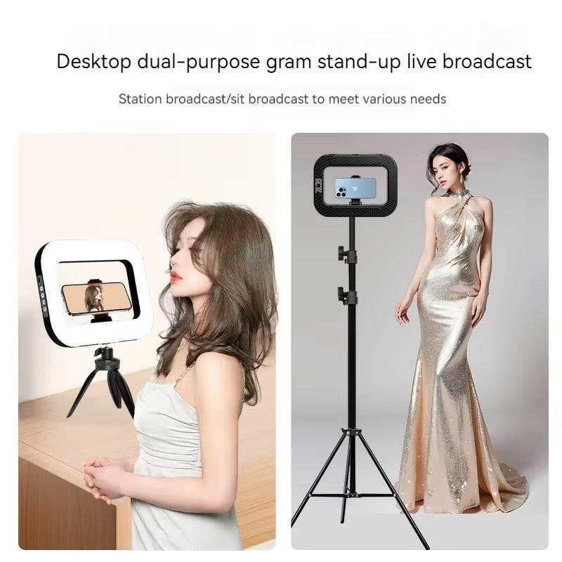 Versatile Handheld LED Ring Light – Customizable RGB Lighting for Any Occasion.