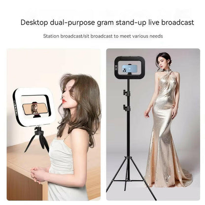 Versatile Handheld LED Ring Light – Customizable RGB Lighting for Any Occasion.