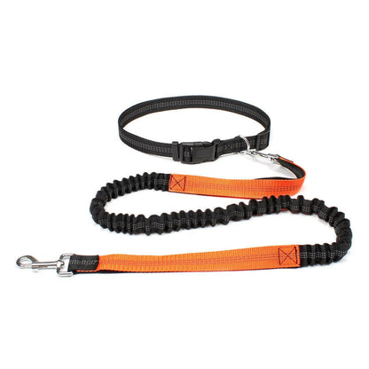 Premium Hands-Free Dog Leash with Adjustable Waist Belt and Chest Strap for Comfortable Walking, Running, and Jogging Adventures.