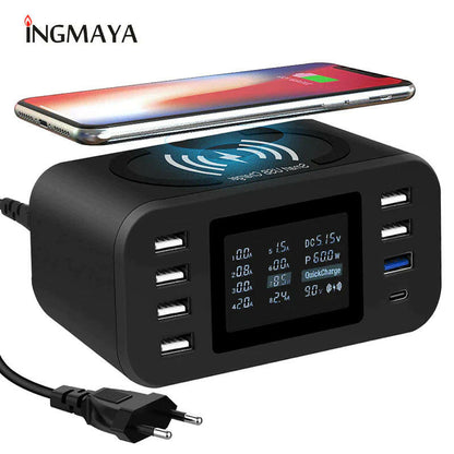 60W Qi Wireless Charging Station – Fast, Smart & Multi-Device Ready!.
