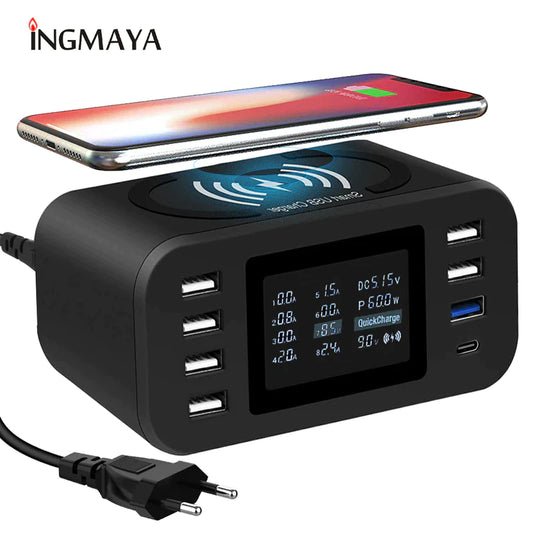 ​​​​​​​60W Qi Wireless Charging Station – Fast, Smart & Multi-Device Ready!