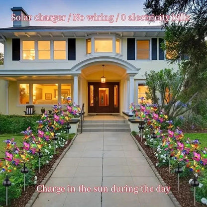 Solar Butterfly Garden Light – Stunning Decorative Outdoor Illumination.