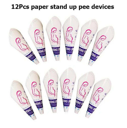 Portable Female Urinal - Soft Silicone & Disposable Paper for Outdoor Adventures, Festivals, and Emergencies!.