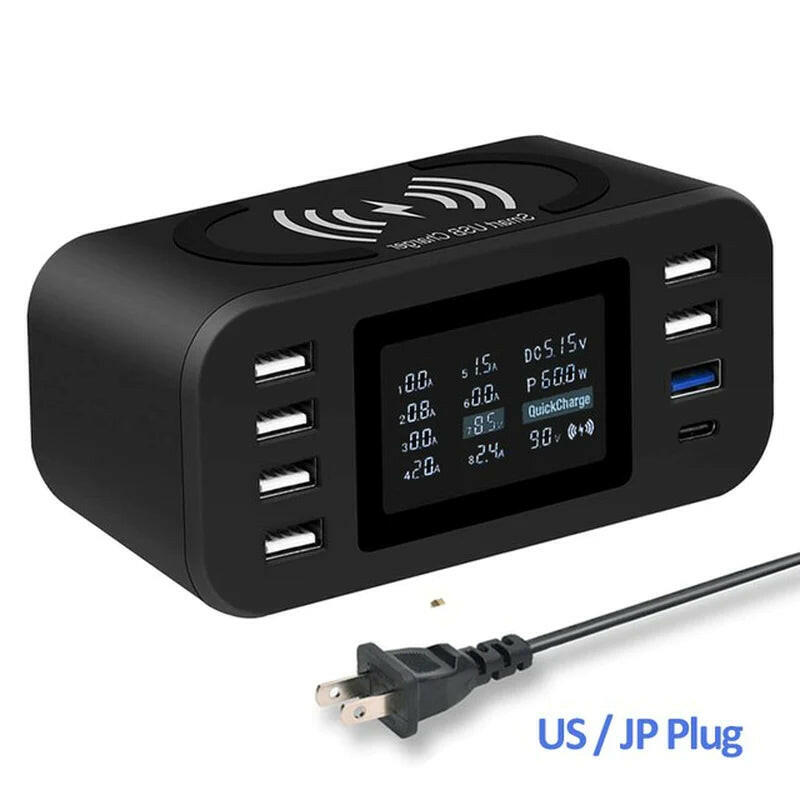 60W Qi Wireless Charging Station – Fast, Smart & Multi-Device Ready!.