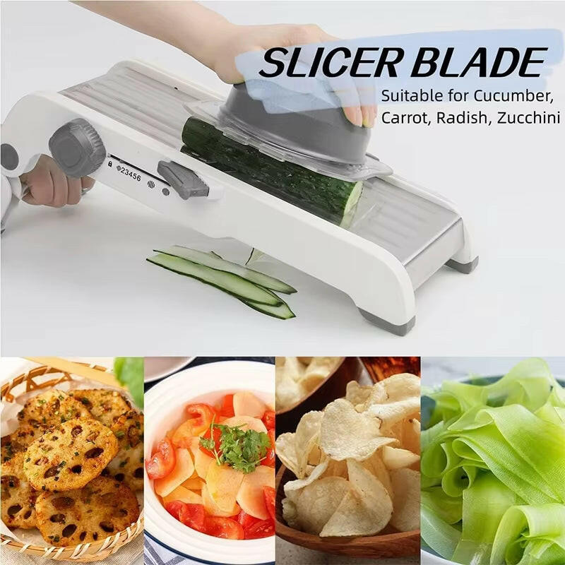 18-in-1 Adjustable Mandoline Vegetable Slicer – Precision Cutting for Every Kitchen.