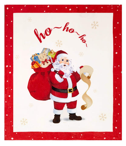 Father Christmas Teddy Fleece Duvet Set by OLIVIA ROCCO – Reversible, Cosy & Festive Bedding.