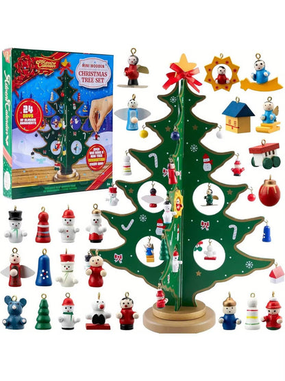 Reusable Wooden Advent Calendar – 24‑Day Christmas Countdown Tree.