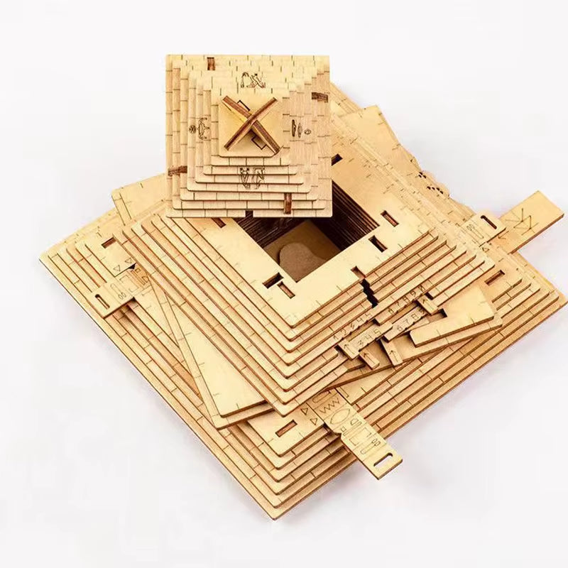 Surprise Gift Quest – Pyramid Puzzle Box with Hidden Compartment Brain Teaser for Adults & Kids.
