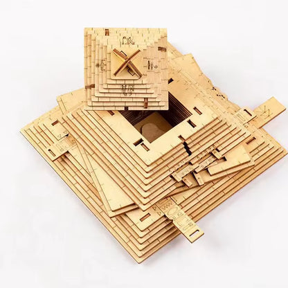 Surprise Gift Quest – Pyramid Puzzle Box with Hidden Compartment Brain Teaser for Adults & Kids.