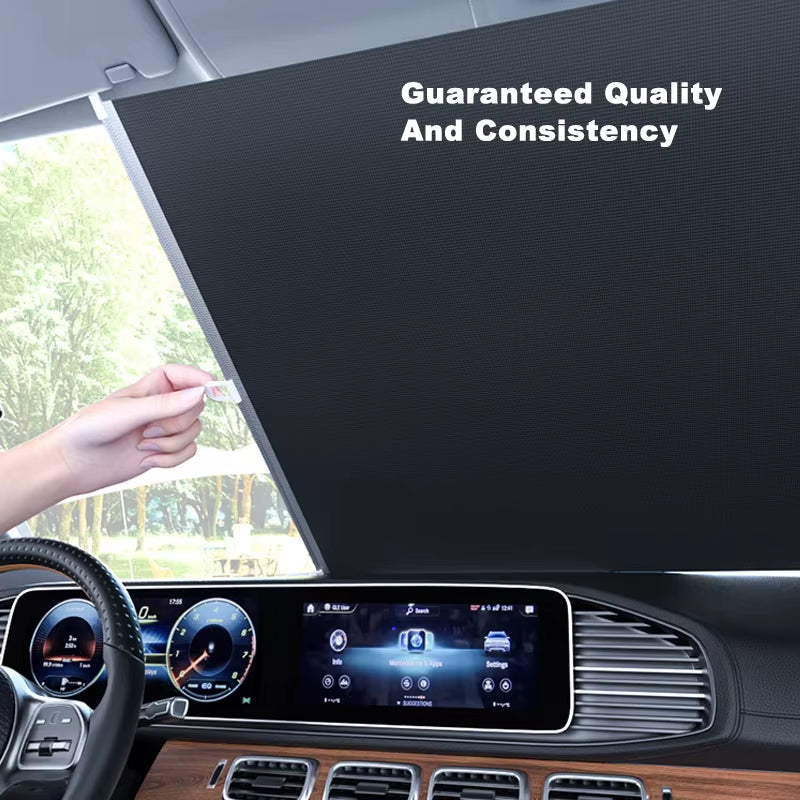  Cordless retractable roller shades for cars, vans & SUVs. Total blackout, UV protection & no-tool installation. Stay cool, private & stylish on the road!
