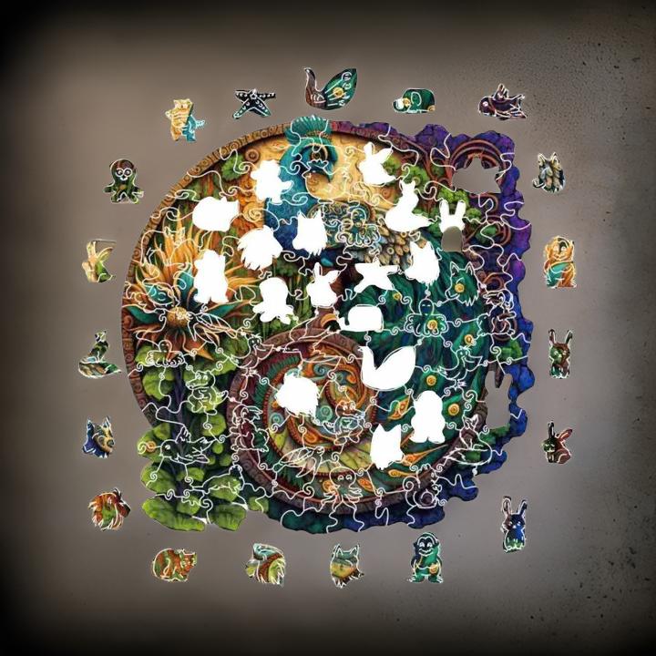 Wooden Animal and Nature Puzzles.