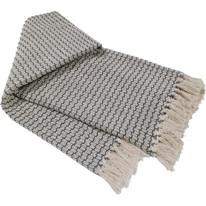Cotton Throw Eco-Friendly Super Soft Cotton Throws Lightweight Sustainable Recycled Cotton for Sofa Bed Chair Calming Colours By OLIVIA ROCCO