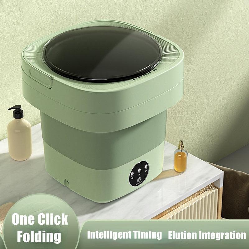 Mini Portable Folding Washing Machine – Compact Travel Laundry with Blue Light Sterilisation.