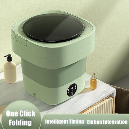 Mini Portable Folding Washing Machine – Compact Travel Laundry with Blue Light Sterilisation.