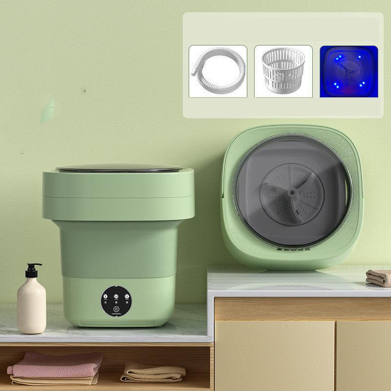 Mini Portable Folding Washing Machine – Compact Travel Laundry with Blue Light Sterilisation.