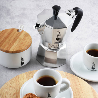 Bialetti Moka Express espresso maker, luxury Italian coffee brewing at home