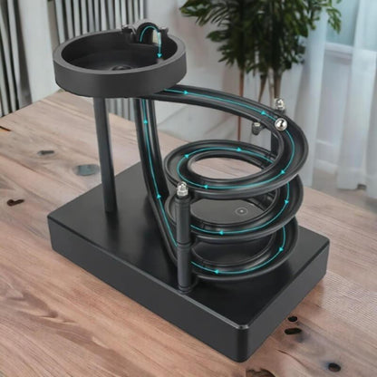 Perpetual Motion Machine Toy – Kinetic Desktop Sculpture with Real Periodic Elements.