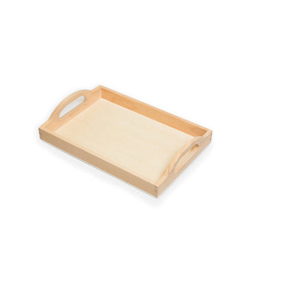 Set of 10 Small Wooden Trays