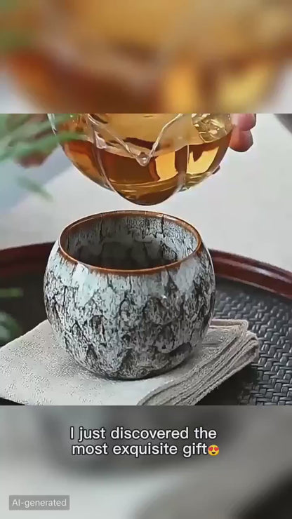 Luxury Handcrafted Dehua Porcelain Herbal Tea Cup Set - Five Elements Design for Elegant Tea Drinking & Gifting!