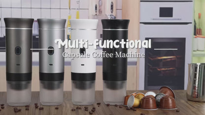 Portable 3-in-1 Wireless Espresso Maker - Perfect for Car, Home, and Camping!