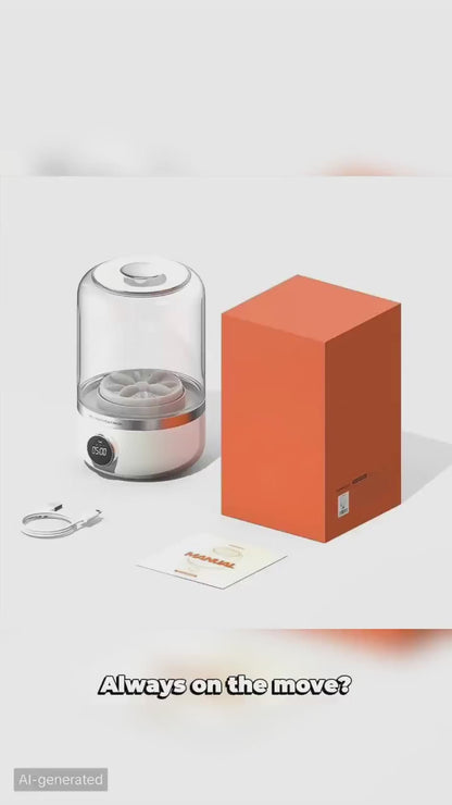 Compact Portable Wireless Underwear Washer - USB Rechargeable, 1L Capacity, 4000mAh Battery, Ideal for Travel, RVs & Small Spaces - Gentle Cleaning & Quick Drying