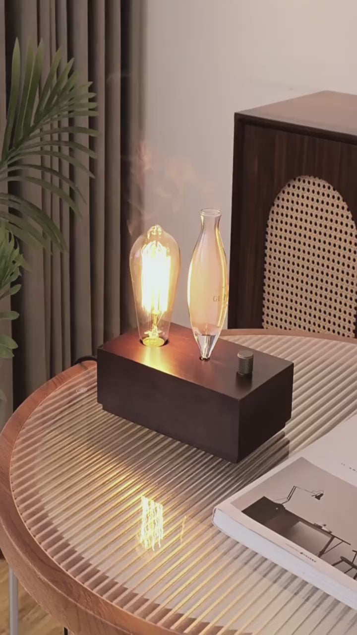 Vintage Aromatherapy Mist Diffuser - Ultra-Quiet, Ambient Glow & Customizable Timer for Ultimate Relaxation and Wellness!.