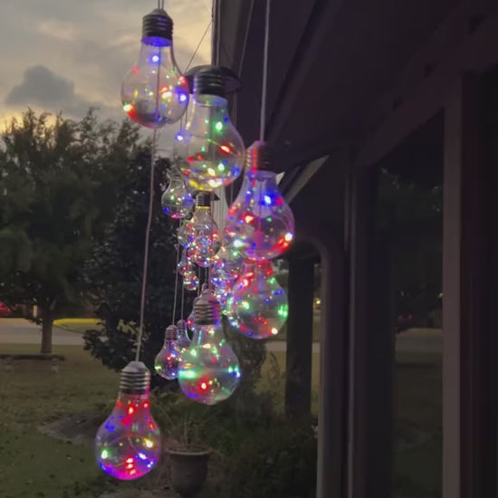 Solar Wind Chime Lamp – Seven-Color Magic for Indoors & Out!.