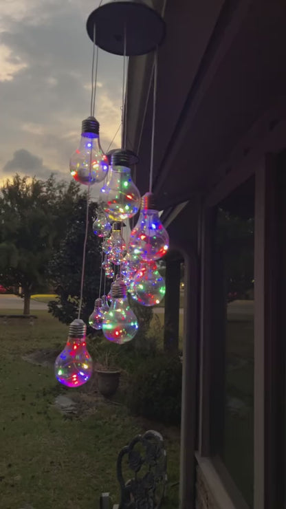 Solar Wind Chime Lamp – Seven-Color Magic for Indoors & Out!.