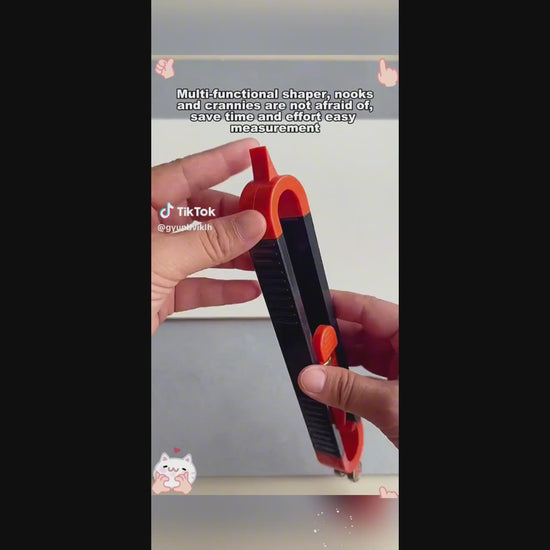 Precision Adjustable Profile Gauge with Locking Mechanism - Perfect for Woodworking, Tiling & DIY Projects - Compact, Durable & User-Friendly!.