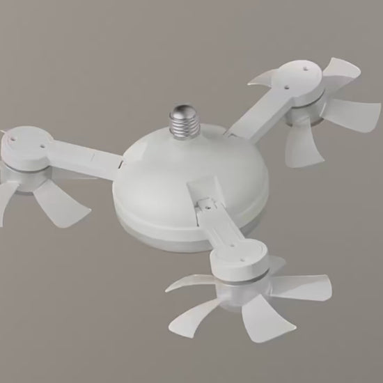 Drone Fan Light E27 Universal Dimming Fan with Remote Control for Home Living Room Bedroom Silent Ceiling Fan Light 50/60W.