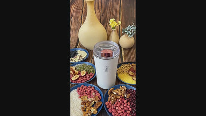 Compact Stainless Steel Electric Grinder - Perfect for Coffee Beans, Spices, Nuts, and Herbs!.