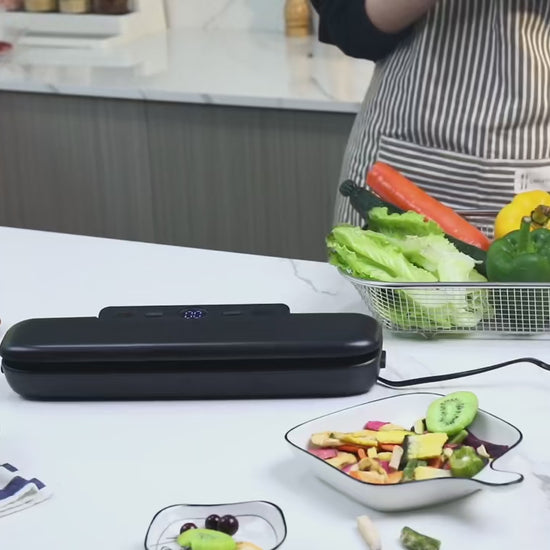 Vacuum Sealer with 10 Bags - Ideal for Meal Prep & Sous Vide Cooking! Maximize Freshness and Flavor!.