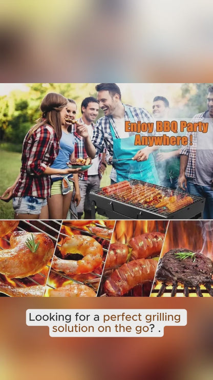 Portable BBQ - Stainless Steel Charcoal Grill