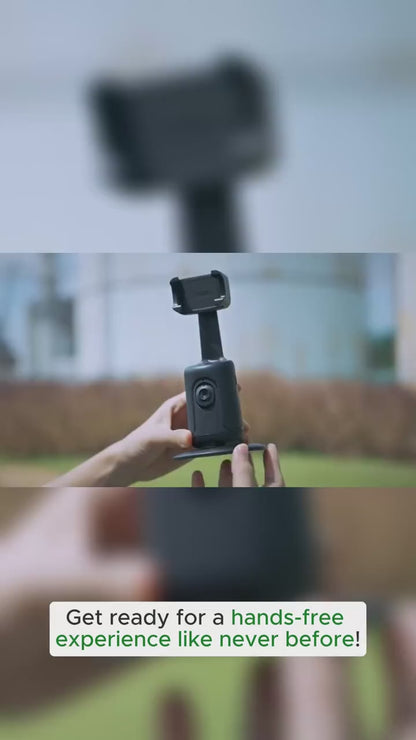 Auto Face Tracking Smartphone Holder Tripod with 360-Degree Rotation and Intelligent Object Tracking