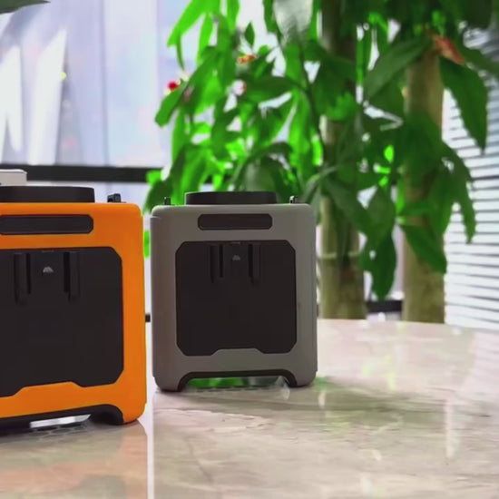 10000mAh Waist Fan – Rechargeable Portable Cooling with Built‑In Power Bank.